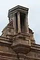 Detail of Old Maui High School façade