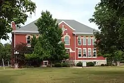 The old Springdale High School, now home to the Springdale Public Schools administrative offices