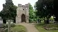 Ruins of Old St Margaret's Church in Lee. The ruins are thought to be at least eight centuries old