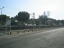 Platform viewed from car park