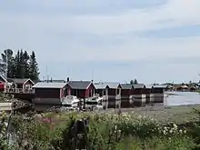 Old fishing huts at Brändöskär