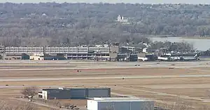 North Omaha above Eppley Airfield and Levi Carter Park