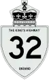 King's Highway 32 marker