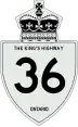 King's Highway 36 marker