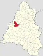 Location within Bihor County