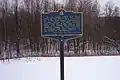 Plaque before Mohawk River bottomlands