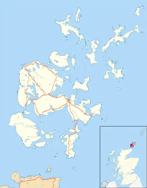 Broch of Gurness is located in Orkney Islands