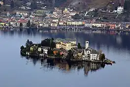 Orta San Giulio seen from the sanctuary