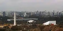 Bienal Pavilion, Oca, Ibirapuera Auditorium and Obelisk, located at Ibirapuera Park.