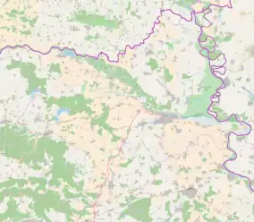 Tenja is located in Osijek-Baranja County