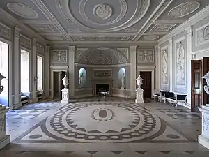 The Hall, Osterley Park, London, by Robert Adam, 1767