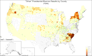 "Other" presidential election results by county