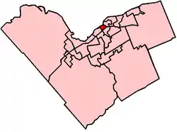 Location within Ottawa