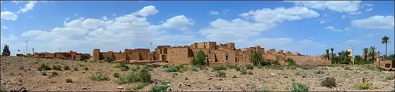 The back side of Kasbah Taourirt