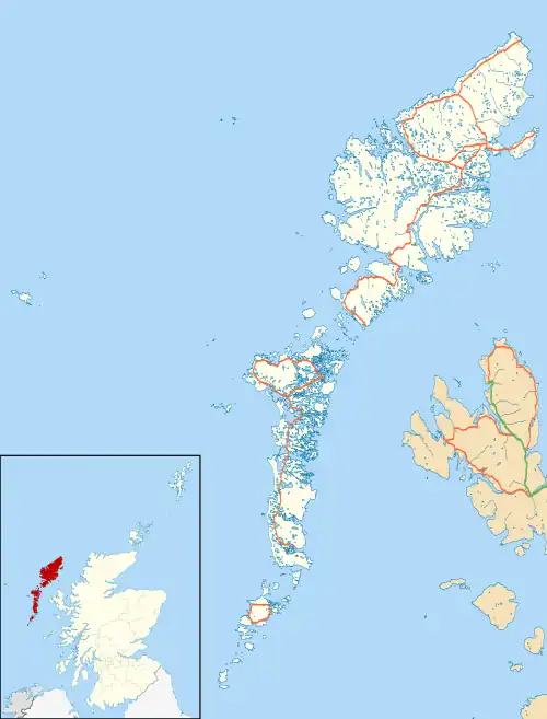 Knockaird is located in Outer Hebrides