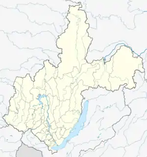 Znamenka is located in Irkutsk Oblast