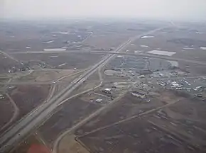 A large shopping center along US 35 on Octa's northern edge