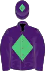 PURPLE, emerald green diamond, emerald green diamond on cap