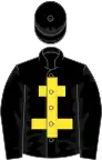 BLACK, Yellow cross of lorraine, black cap