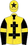 Yellow, Black Cross of Lorraine, Black sleeves, Yellow armlets, Yellow cap, Black star