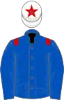 Royal blue, red epaulets, white cap, red star