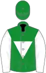 Green, white inverted triangle and sleeves