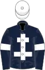 Dark Blue, White Cross of Lorraine, armlets and cap