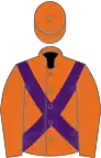 Orange, purple cross belts