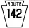 Pennsylvania Route 142 marker