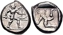 Coin of Aspendos, Pamphylia, c. 465–430 BC.