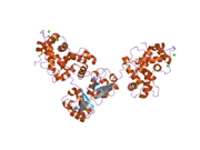 2nz0: Crystal structure of potassium channel Kv4.3 in complex with its regulatory subunit KChIP1 (CASP Target)