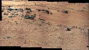 "Rocknest" sand patch in Gale - between "Bradbury Landing" and Glenelg (September 28, 2012)