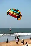 Parasailing near the Hotel Playa Mazatlán