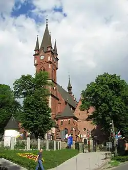 On the right, the church of St. Mary Magdalene, on the left the church of St. Stanislaus