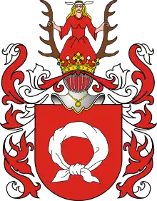 Nałęcz crest of the Ostroróg family