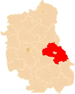 Location within the voivodeship