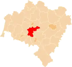 Location within the voivodeship