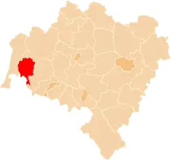 Location within the voivodeship