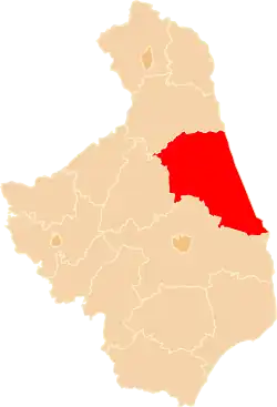 Location within the voivodeship