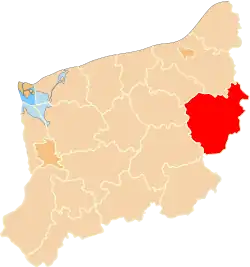 Location within the voivodeship