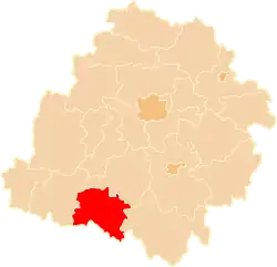 Location within the voivodeship