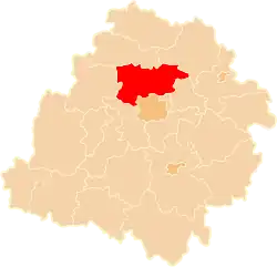 Location within the voivodeship