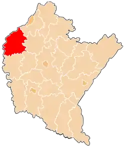 Location within the voivodeship