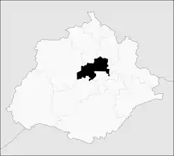 Municipality location in Aguascalientes