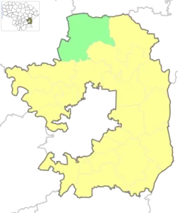 Location of Zujūnai Eldership