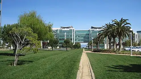 View towards the East Bay hills from the center