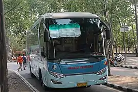 A local bus in South Sumatra