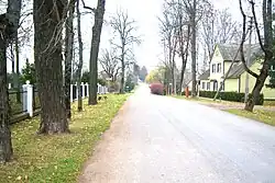 Aušros street near the church