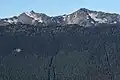 Marcus Peak (left) with Palisades Peak (right)