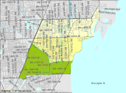 U.S. Census Bureau map showing village boundaries